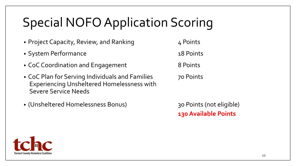 special nofo application scoring