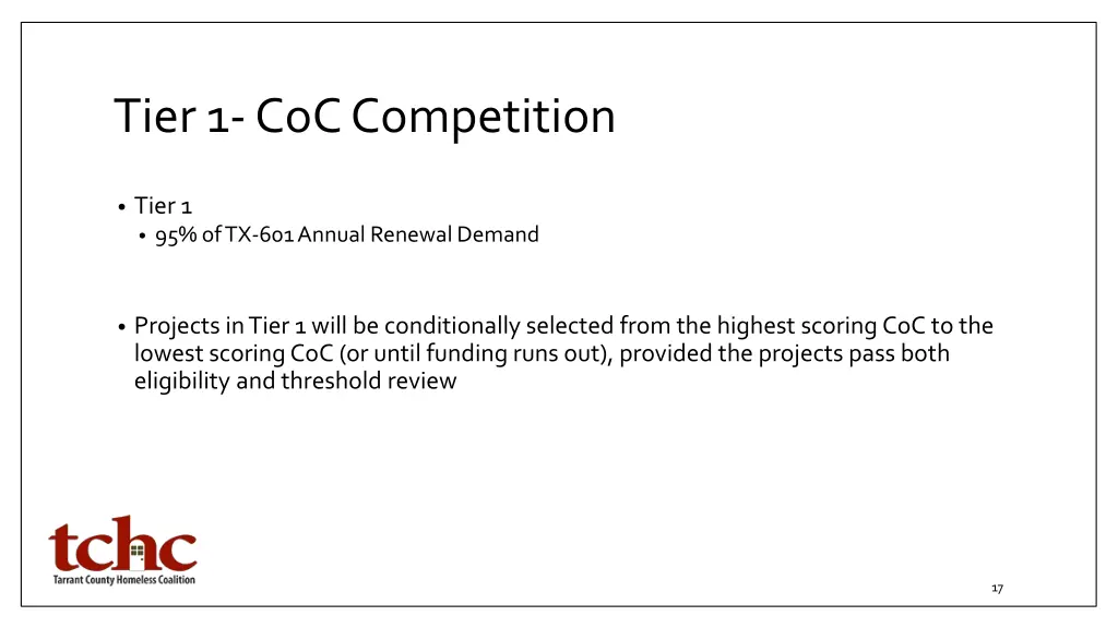 tier 1 coc competition