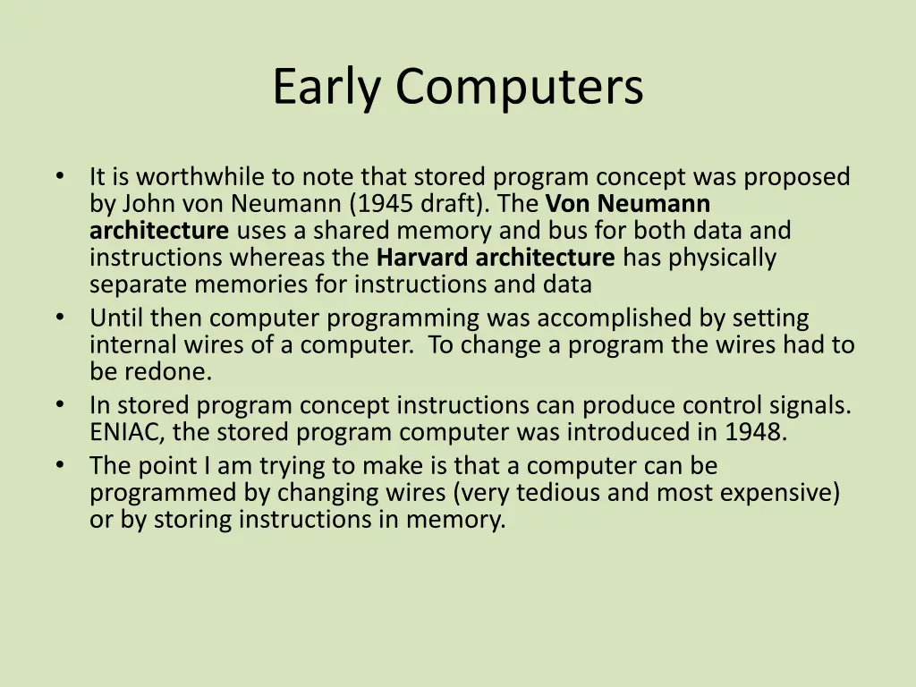 early computers