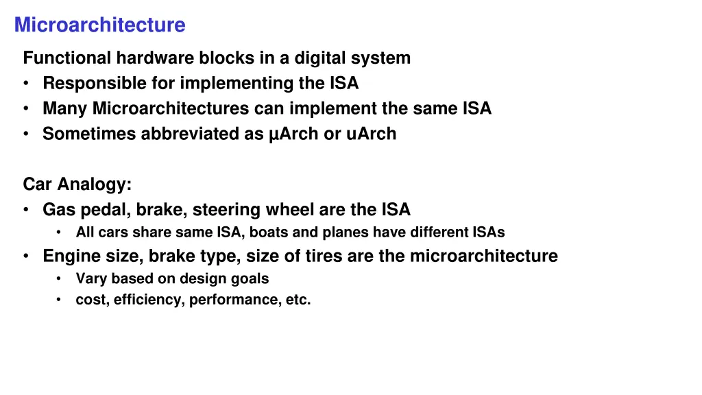 microarchitecture