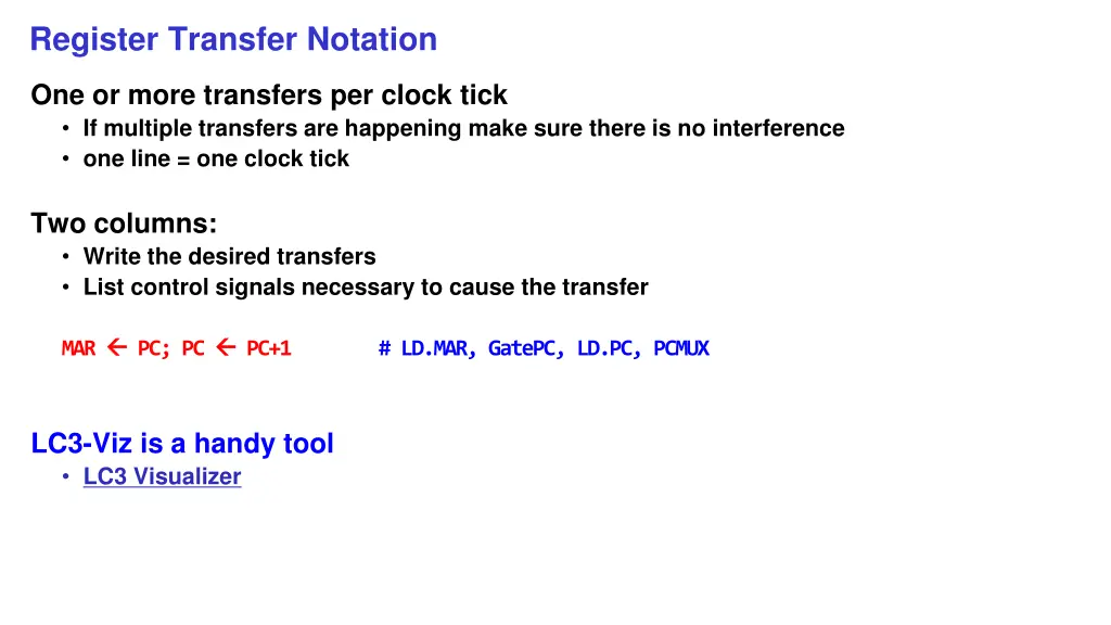 register transfer notation 1