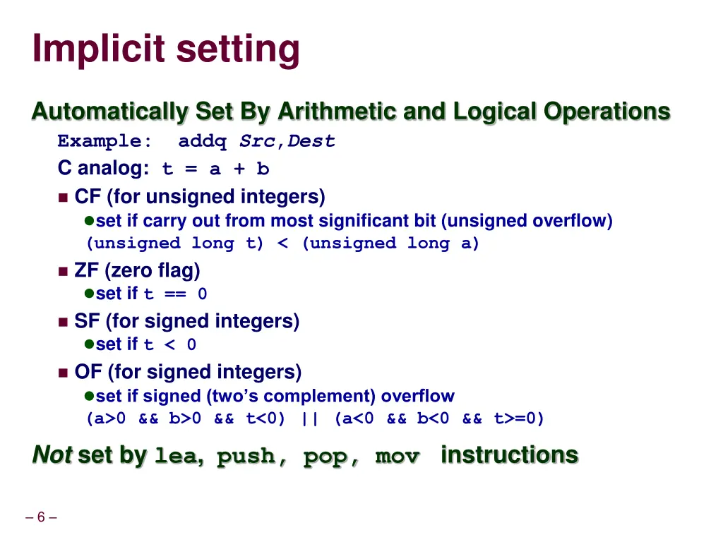 implicit setting
