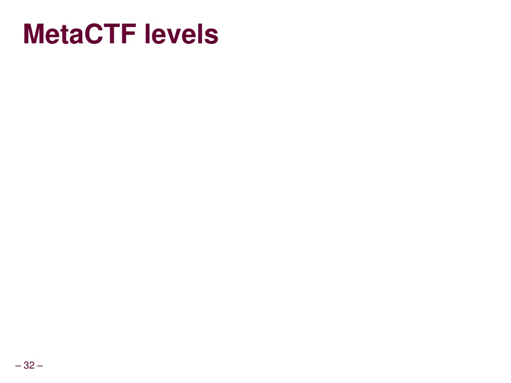 metactf levels