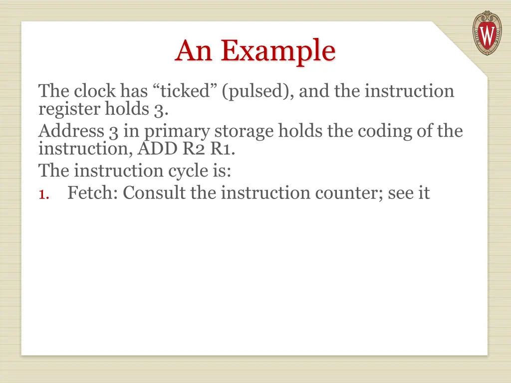an example