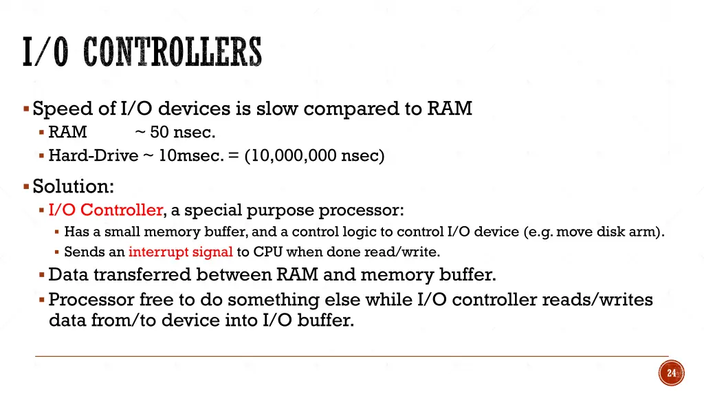 i o controllers