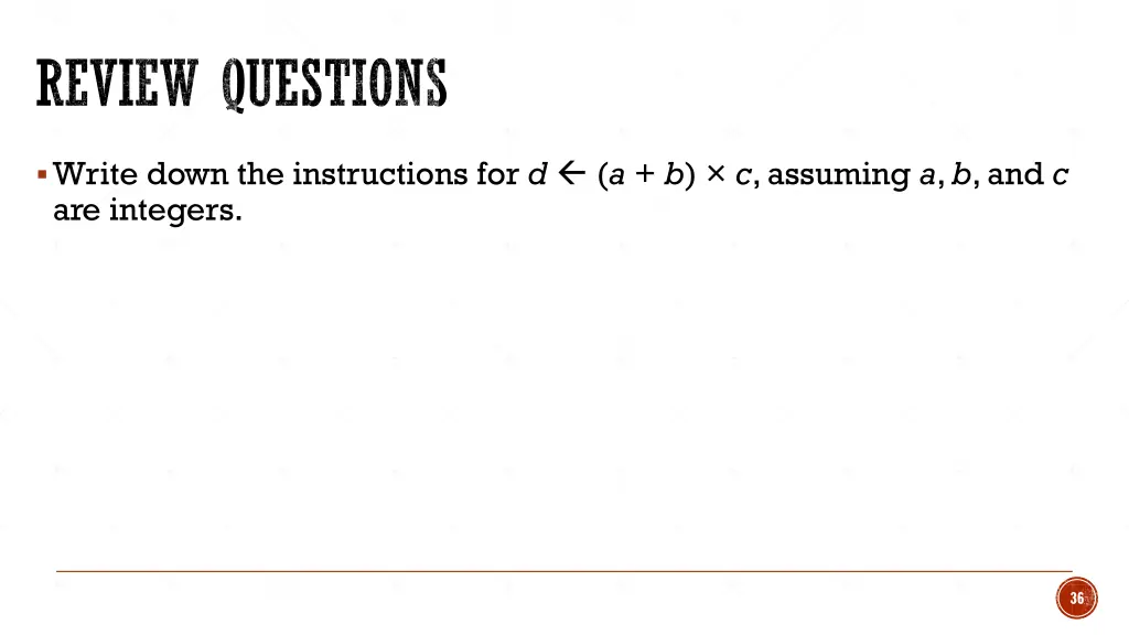 review questions 1