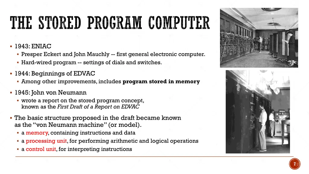 the stored program computer