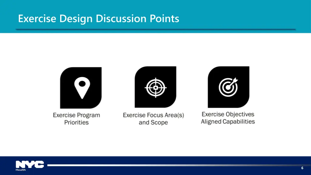 exercise design discussion points