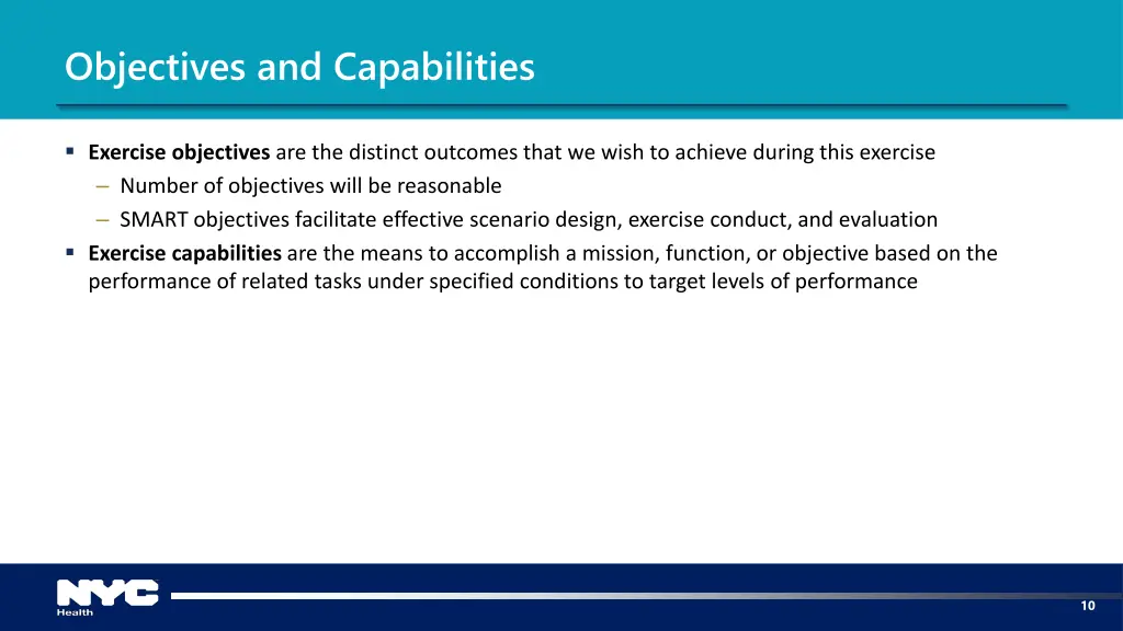 objectives and capabilities 1