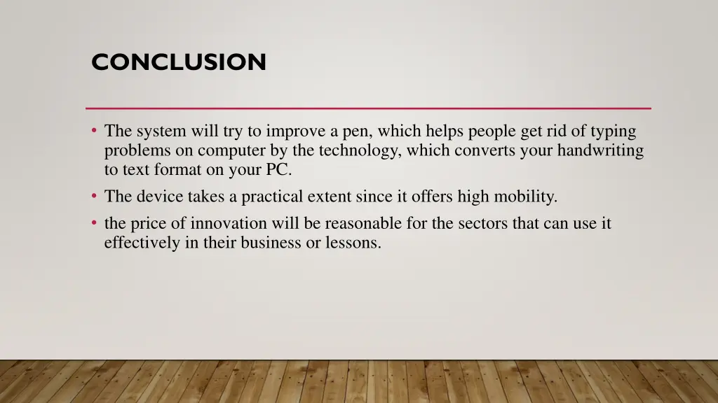 conclusion
