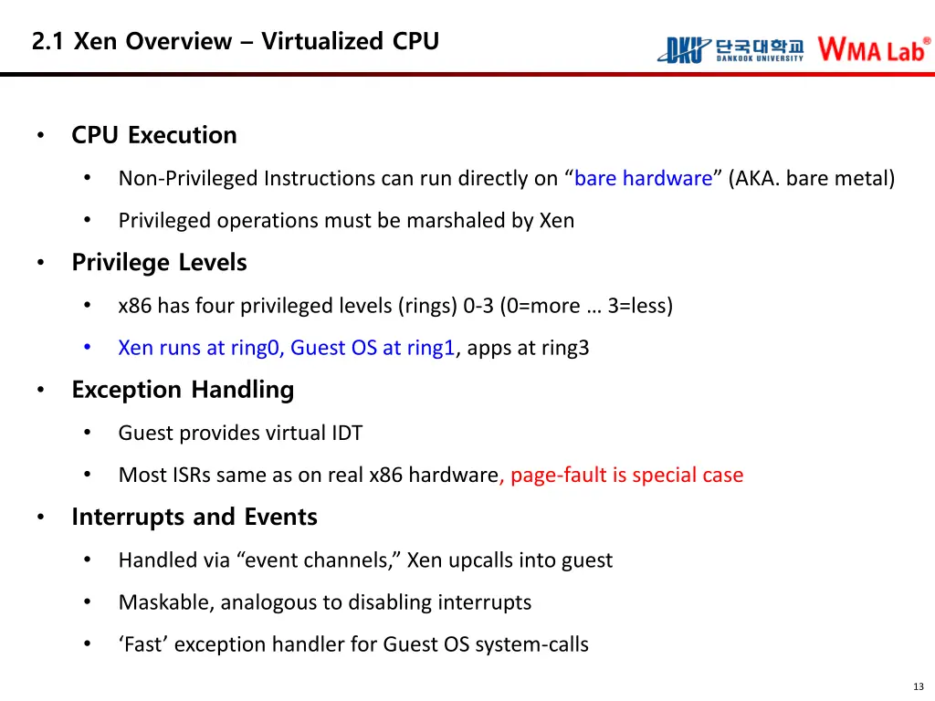 2 1 xen overview virtualized cpu