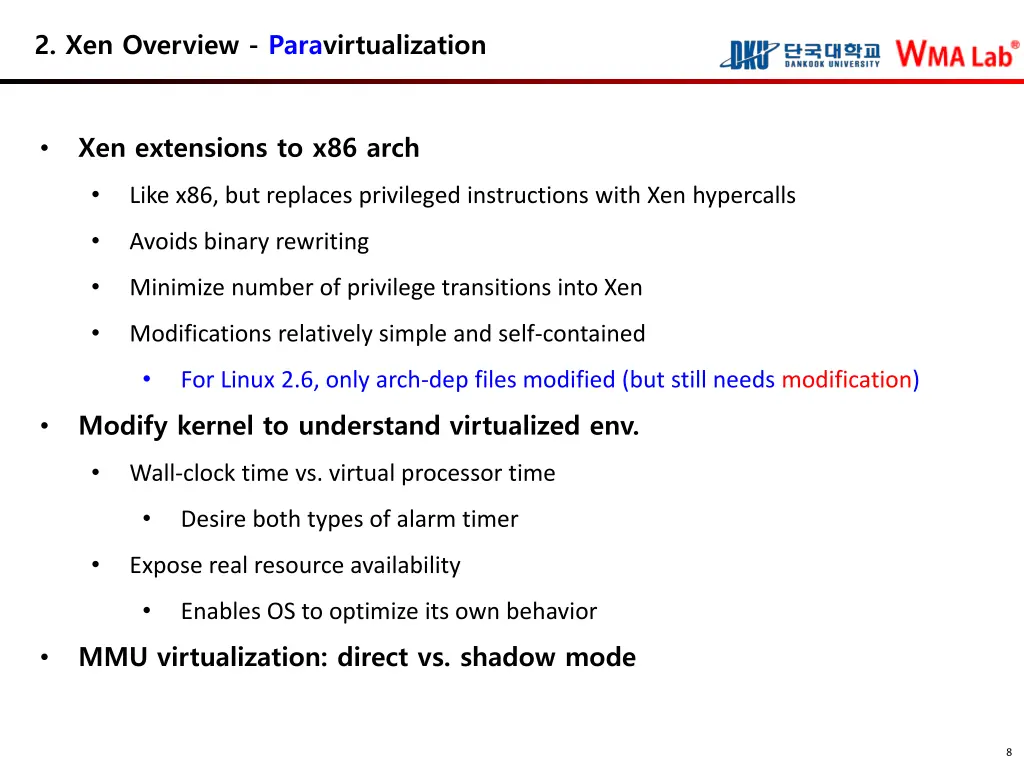 2 xen overview paravirtualization