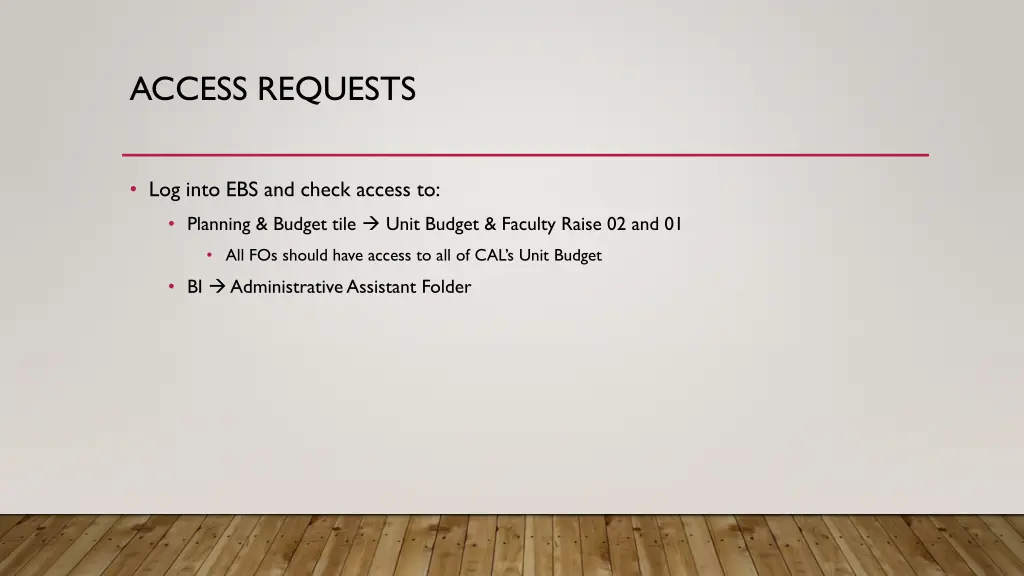 access requests