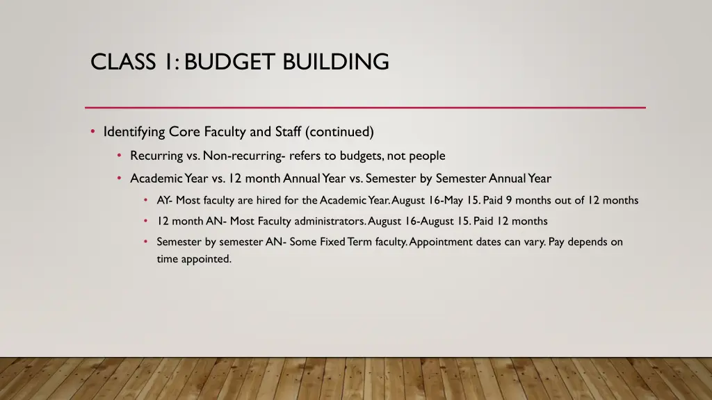 class 1 budget building 4