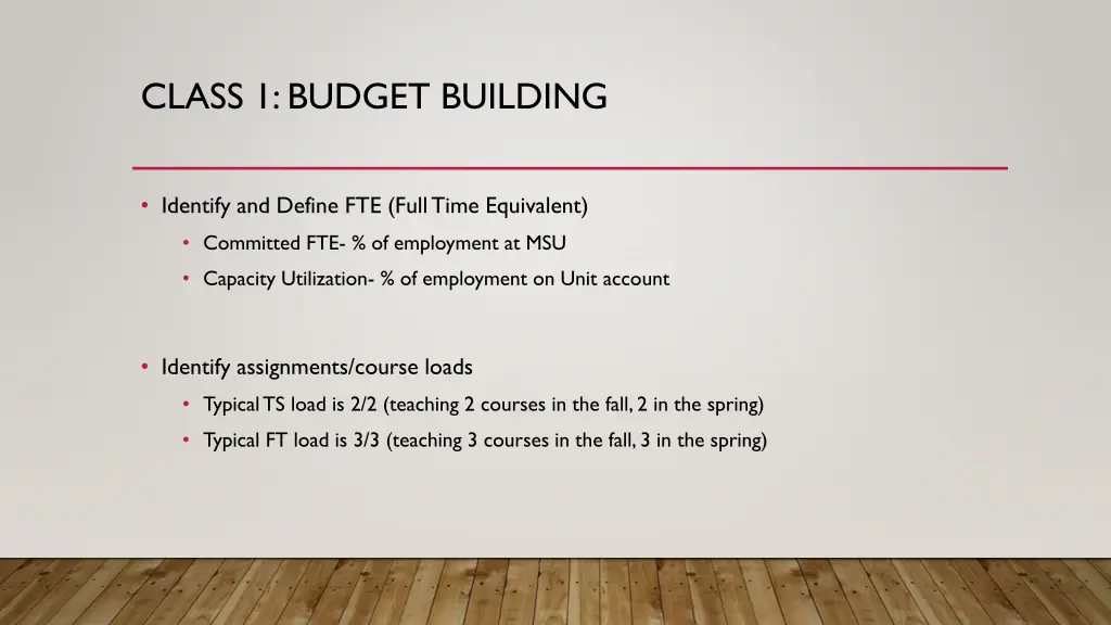 class 1 budget building 6