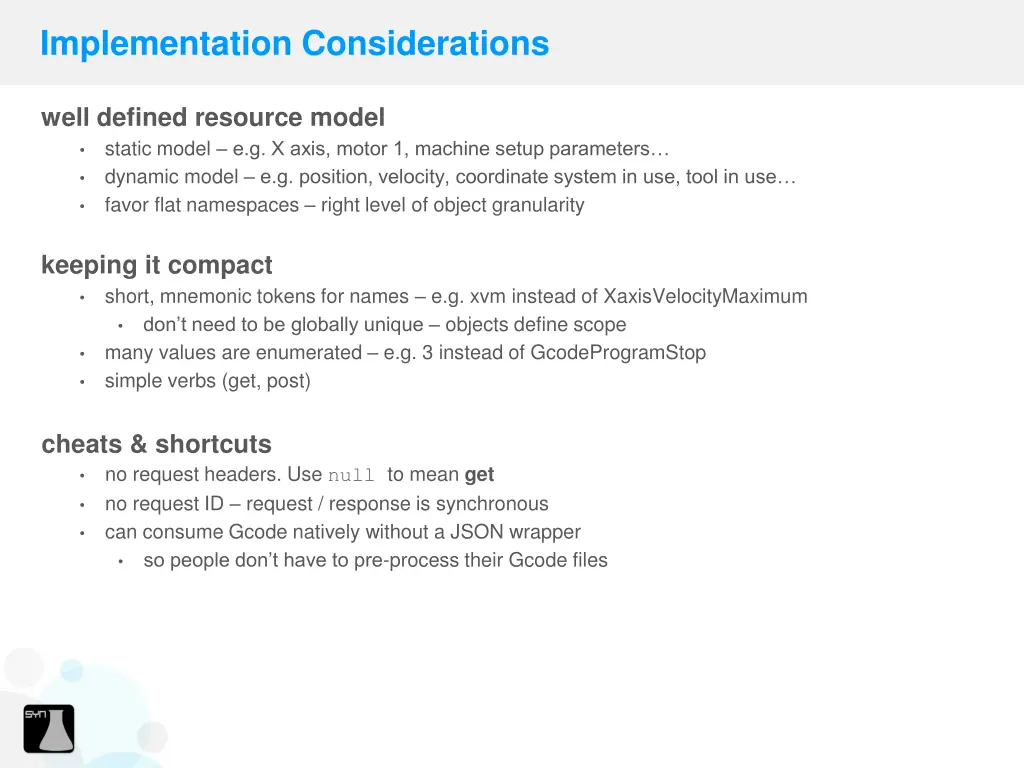 implementation considerations