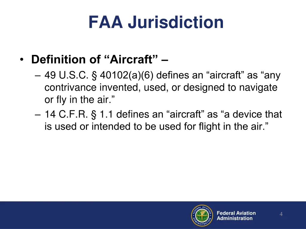 faa jurisdiction