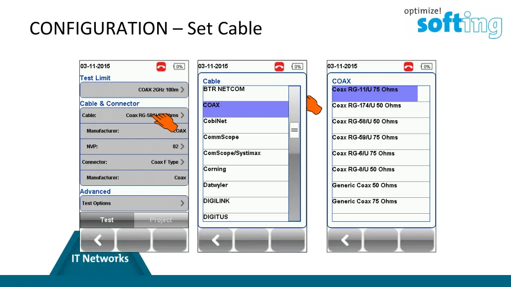 configuration set cable