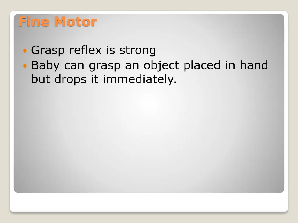 fine motor