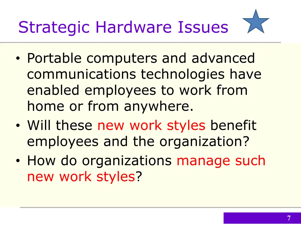 strategic hardware issues 1
