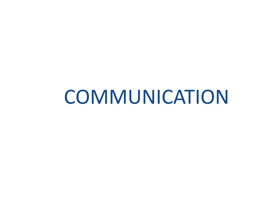 communication