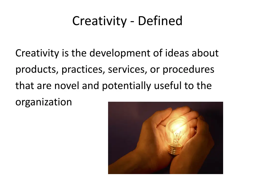 creativity defined