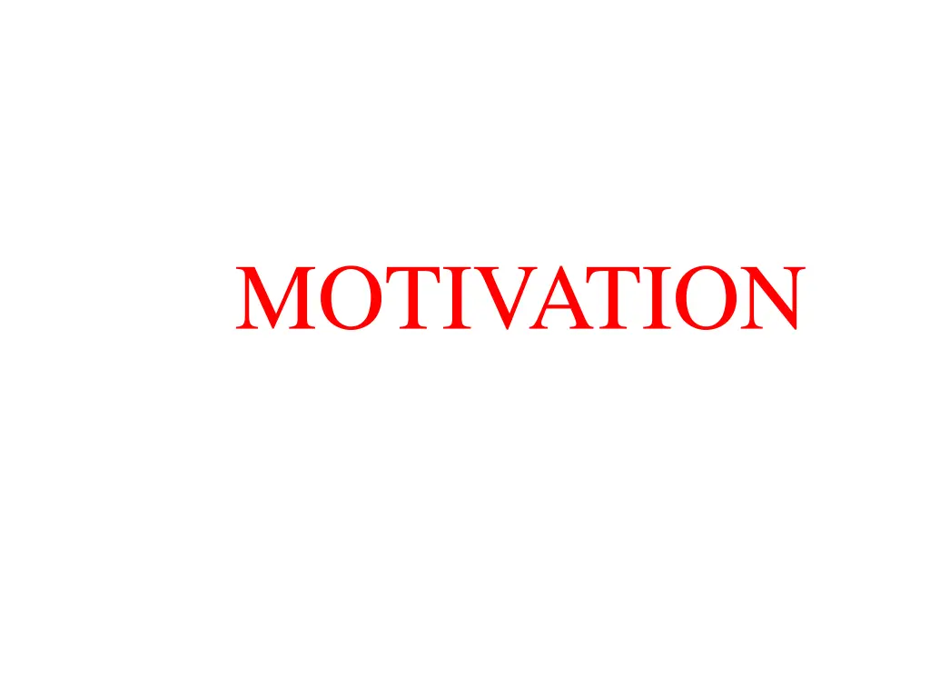 motivation
