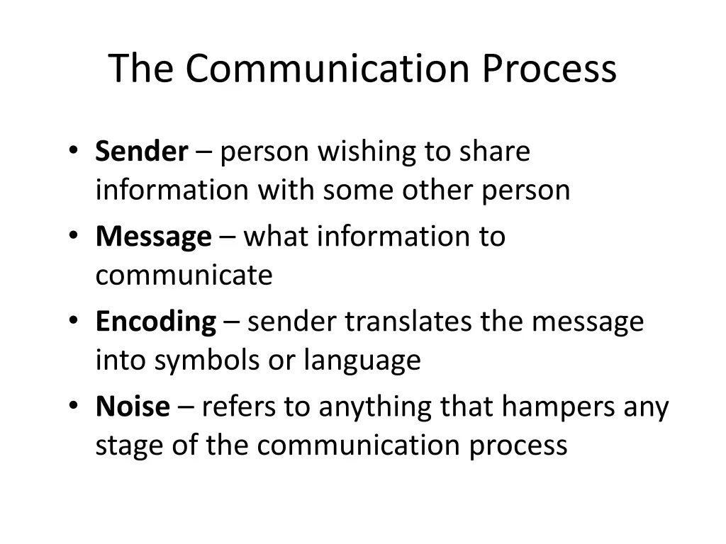 the communication process 2