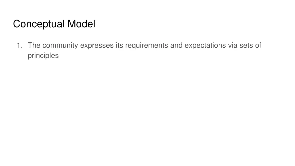 conceptual model