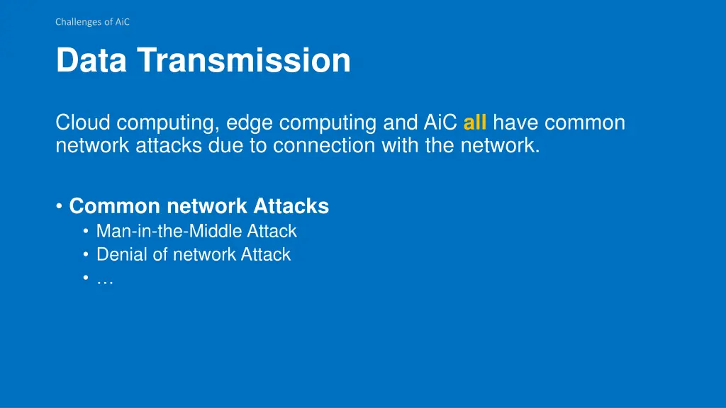 challenges of aic 2