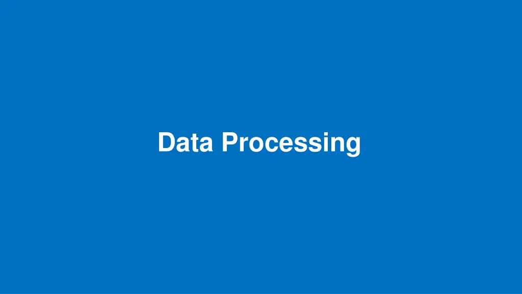 data processing