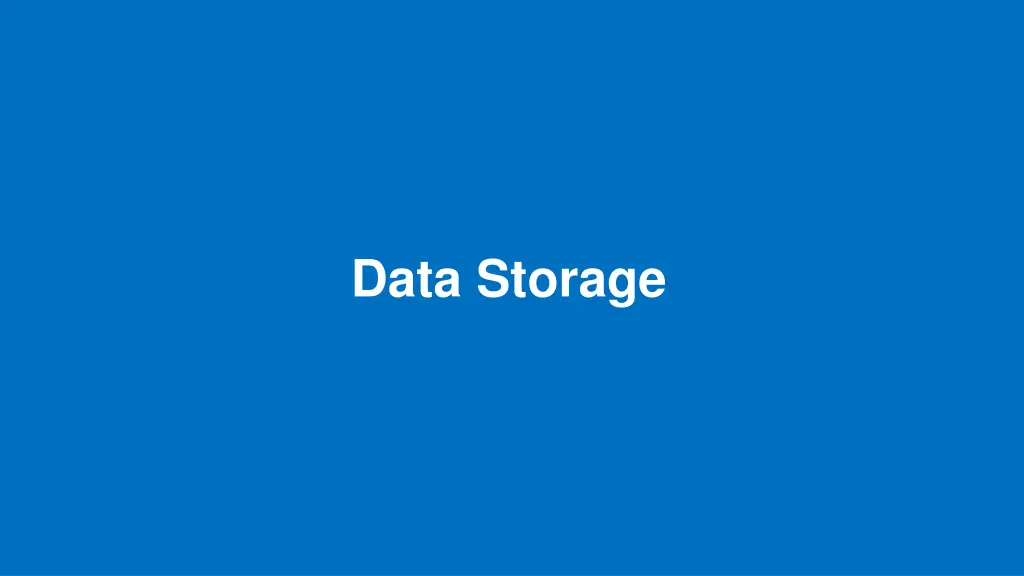 data storage