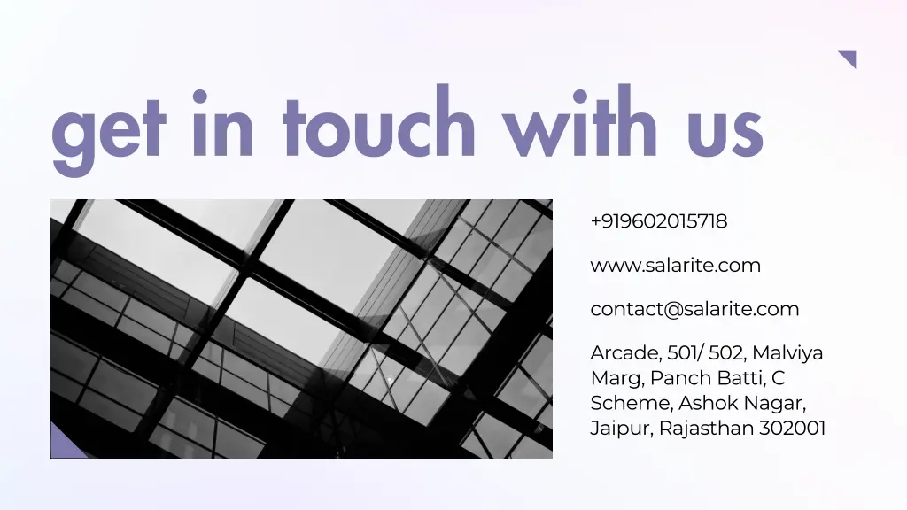 get in touch with us