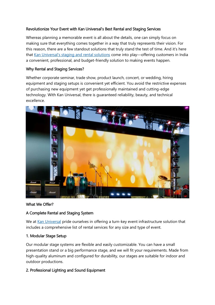 revolutionize your event with kan universal
