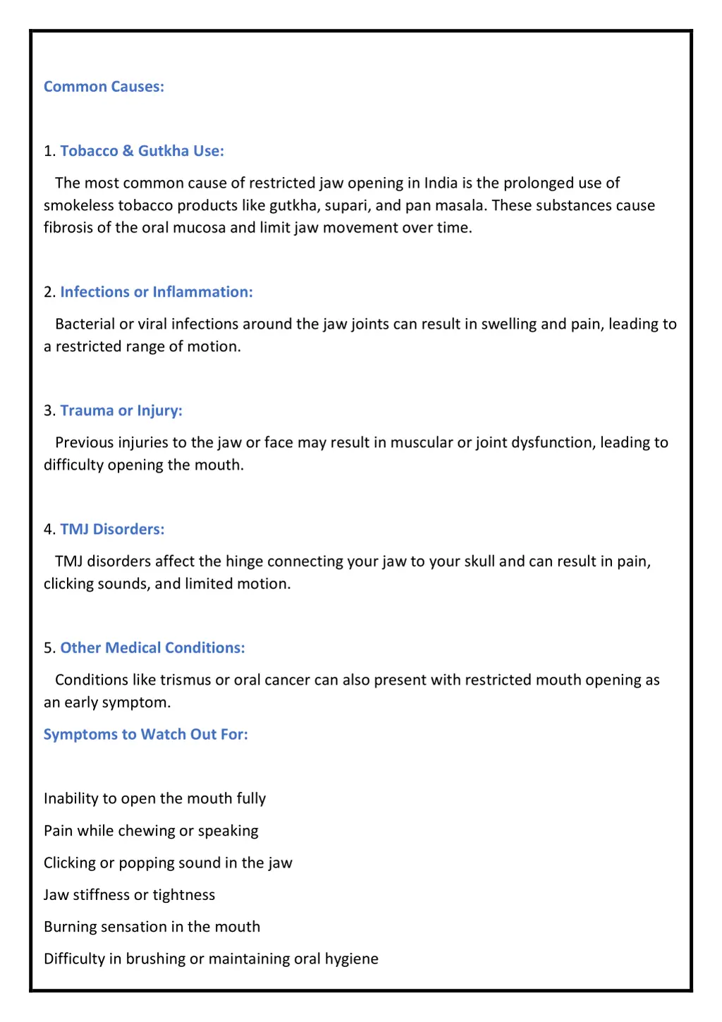 common causes