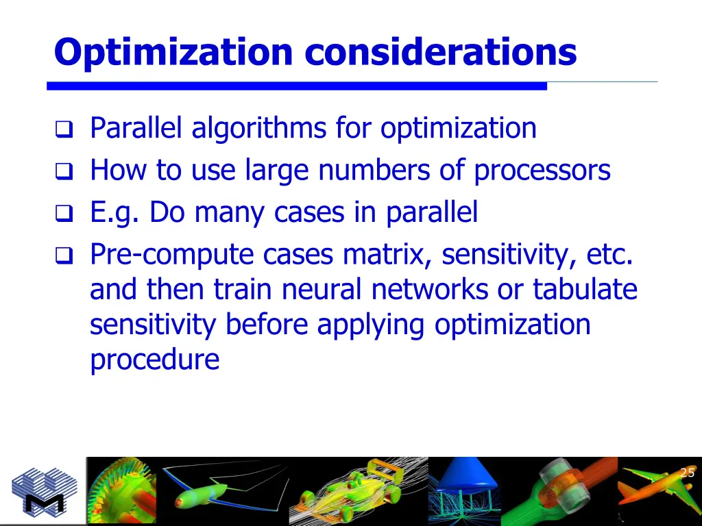 optimization considerations