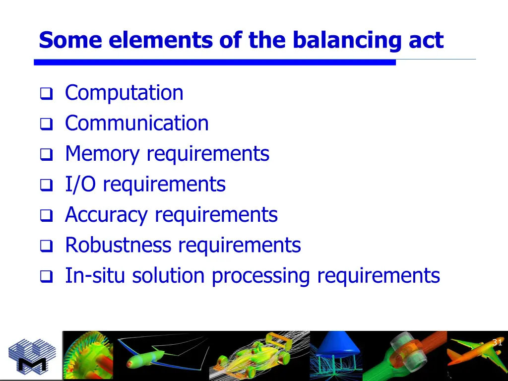 some elements of the balancing act