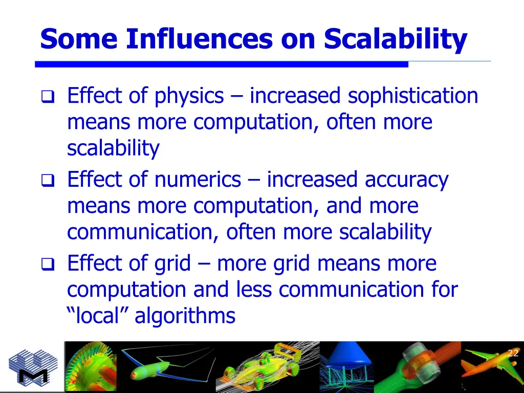 some influences on scalability