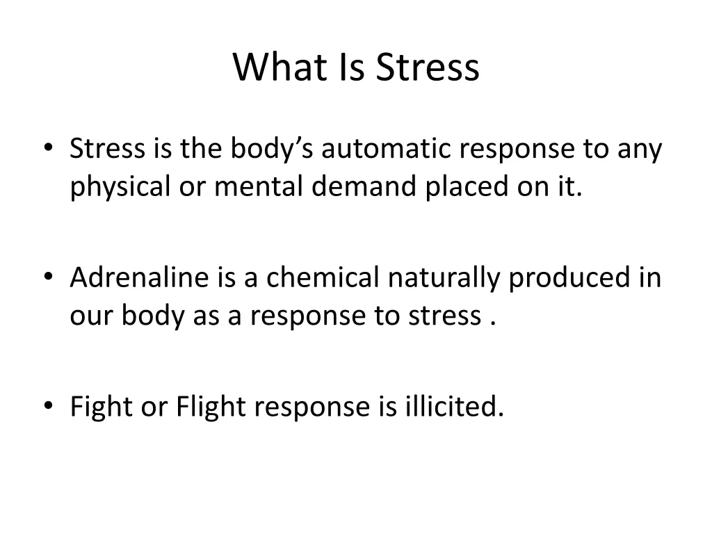 what is stress