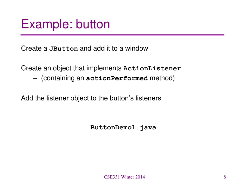 example button