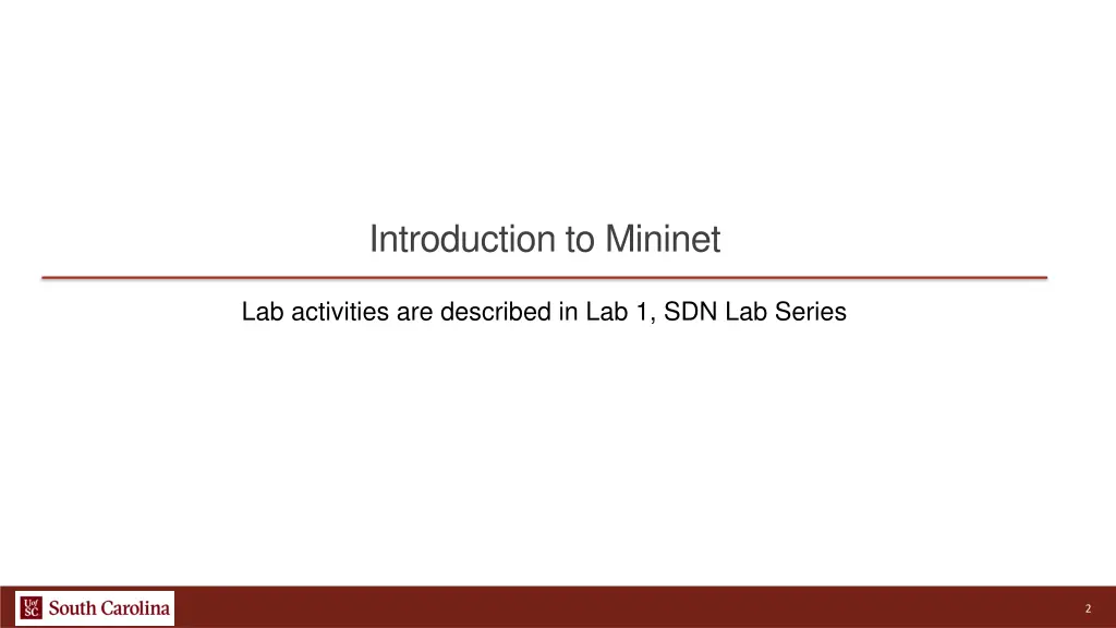 introduction to mininet