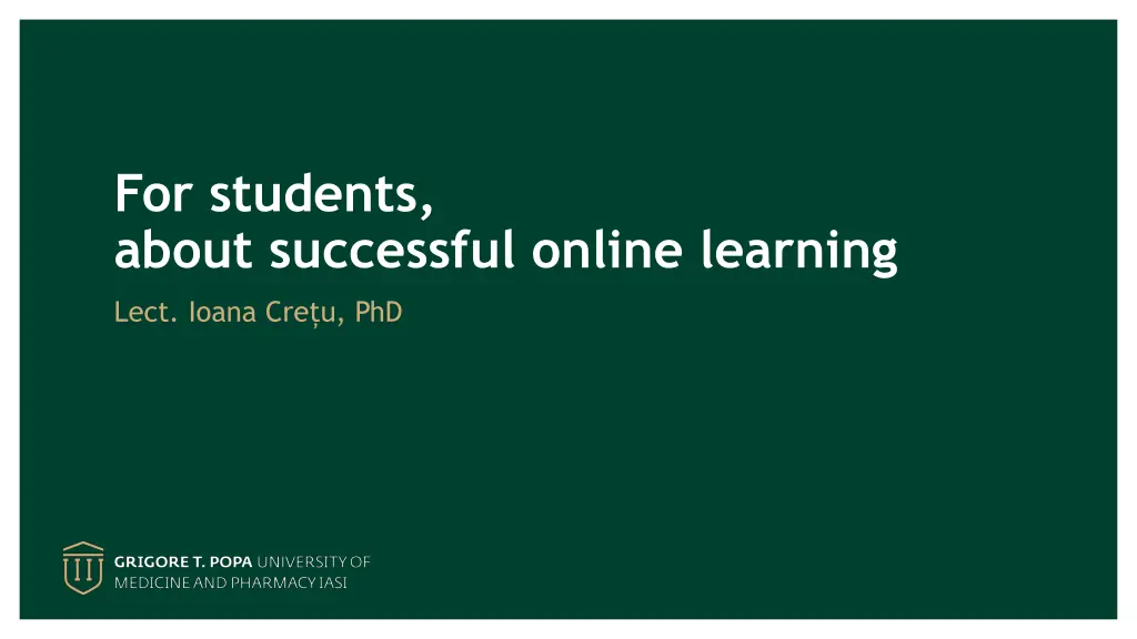 for students about successful online learning