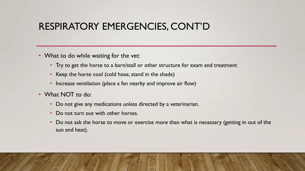 respiratory emergencies cont d