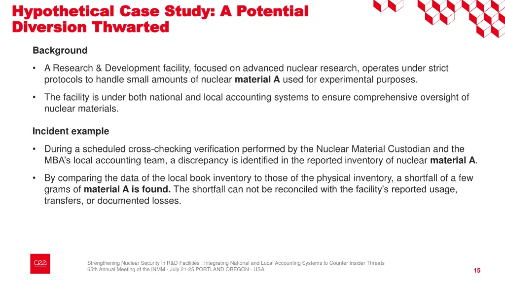 hypothetical case study a potential hypothetical
