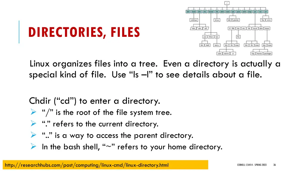 directories files