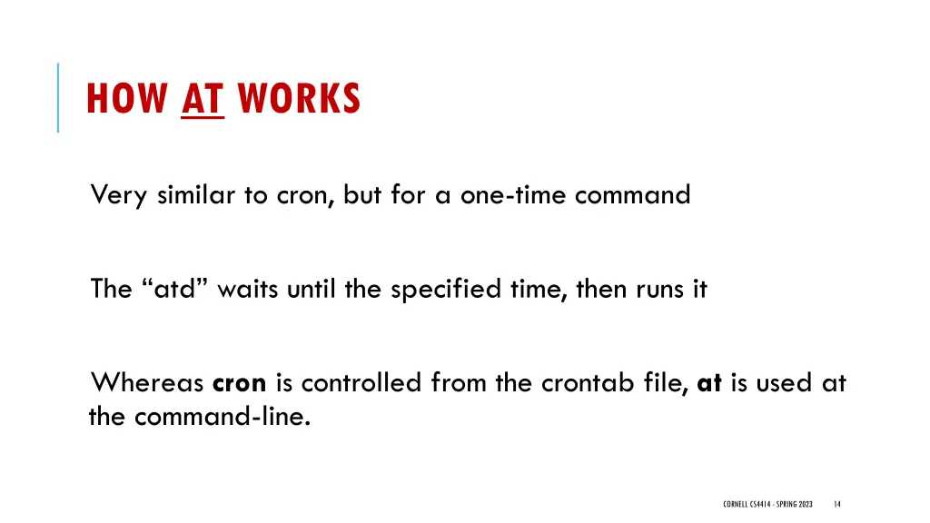 how at works