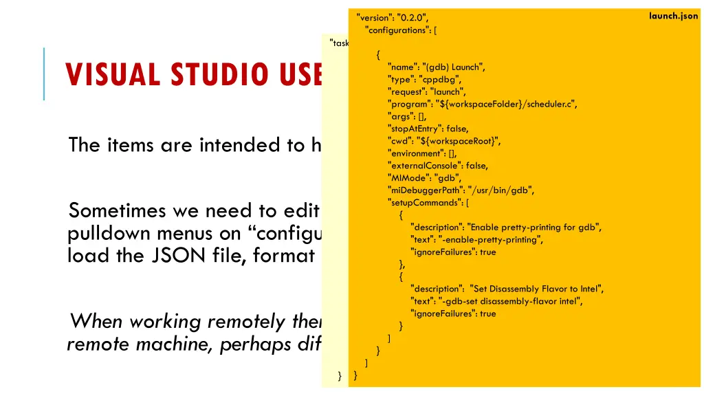 launch json