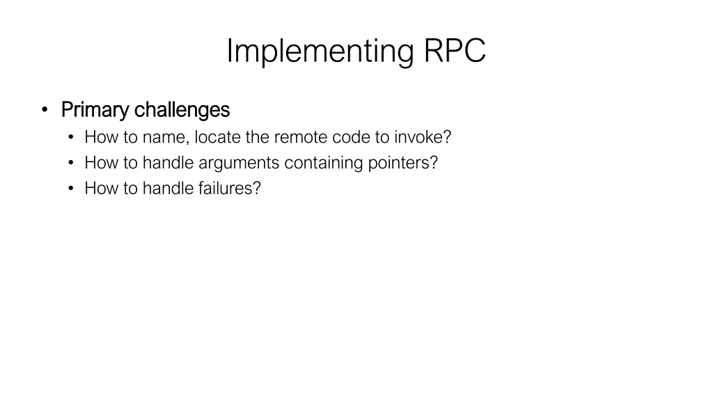 implementing rpc