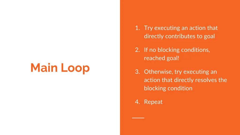 1 try executing an action that directly