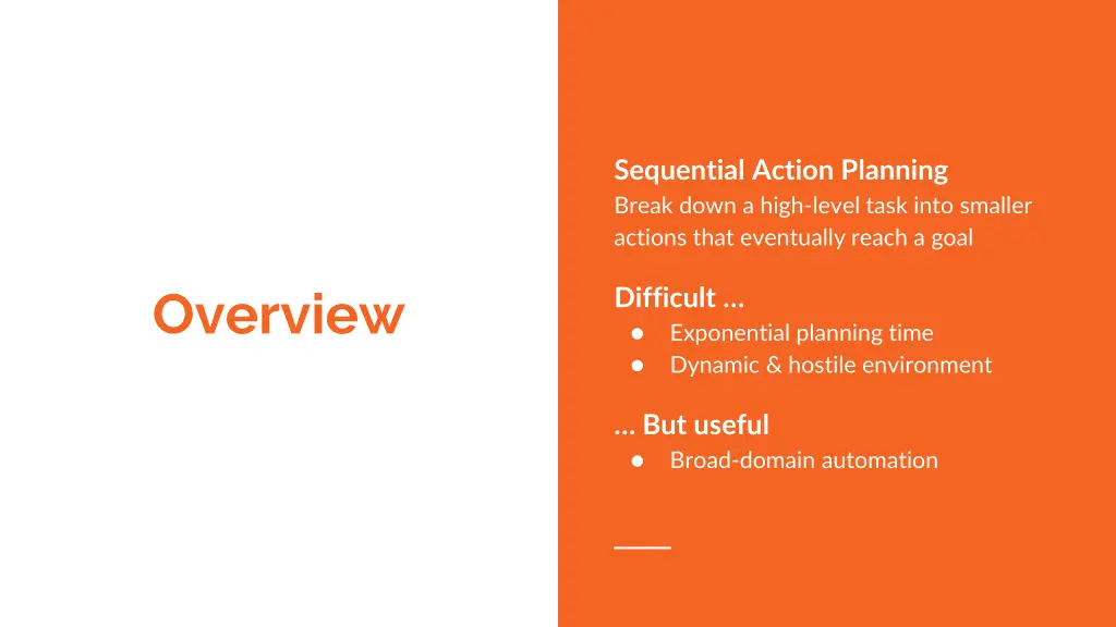 sequential action planning break down a high